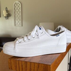 Keds Classic White Platform Sneakers